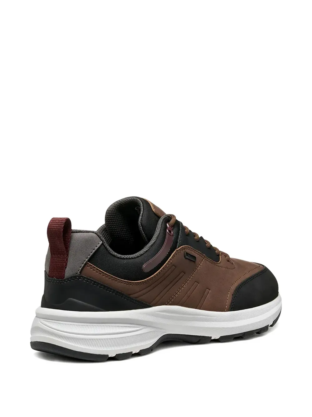 Geox Logo-plaque Sneakers In Brown