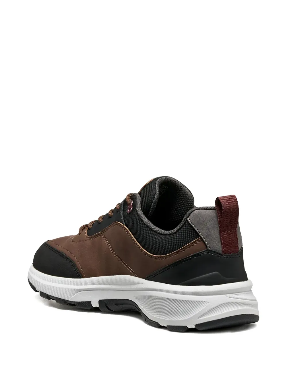 Geox Logo-plaque Sneakers In Brown