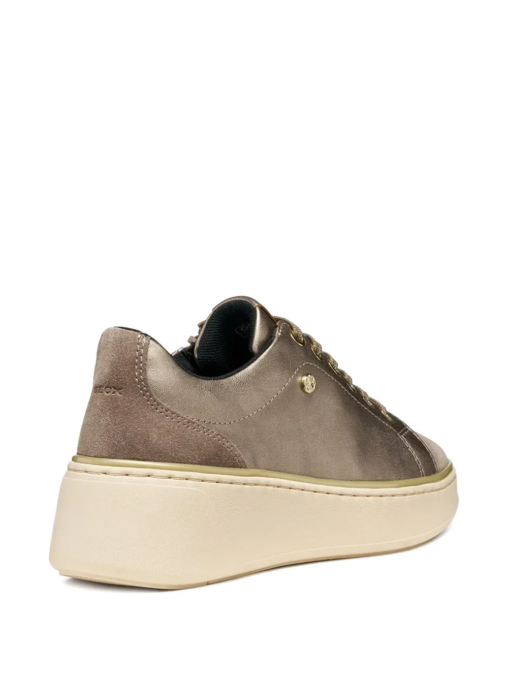 Geox Sunnetty Zip Detail Trainers In Brown