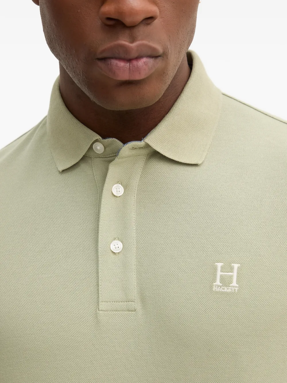 Hackett London Piqué poloshirt Groen