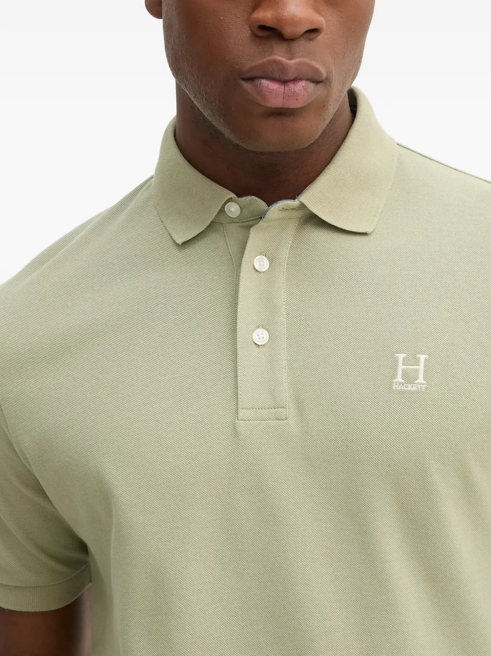Hackett London Piqué poloshirt Groen