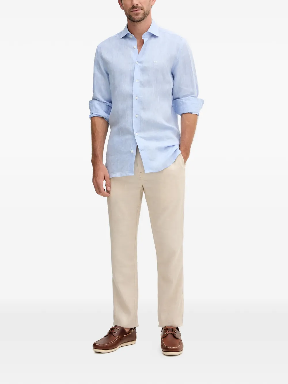 Hackett long-sleeve shirt - Blauw