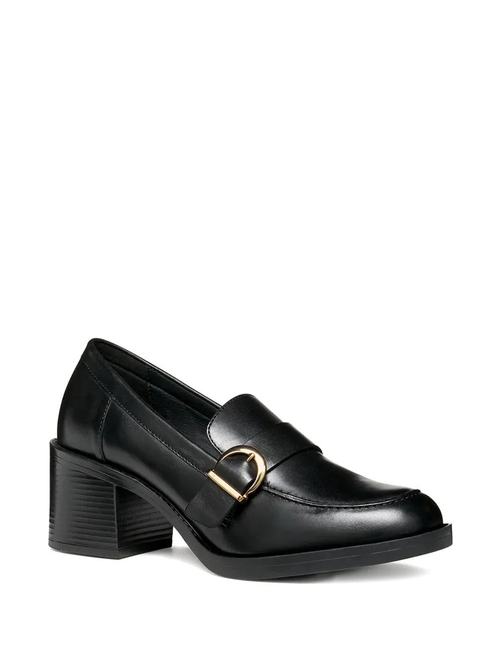 Geox 60mm buckle-strap calf leather loafers | Image 2