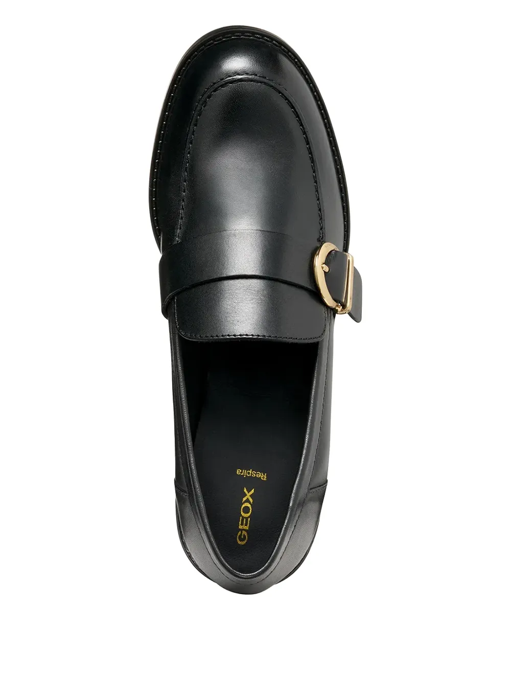 Geox Loafers met gesp Zwart