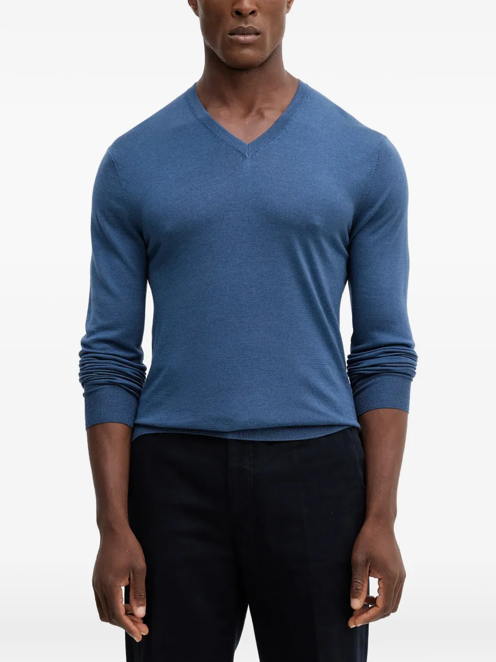 Hackett V-neck sweter | bleu | Image 1