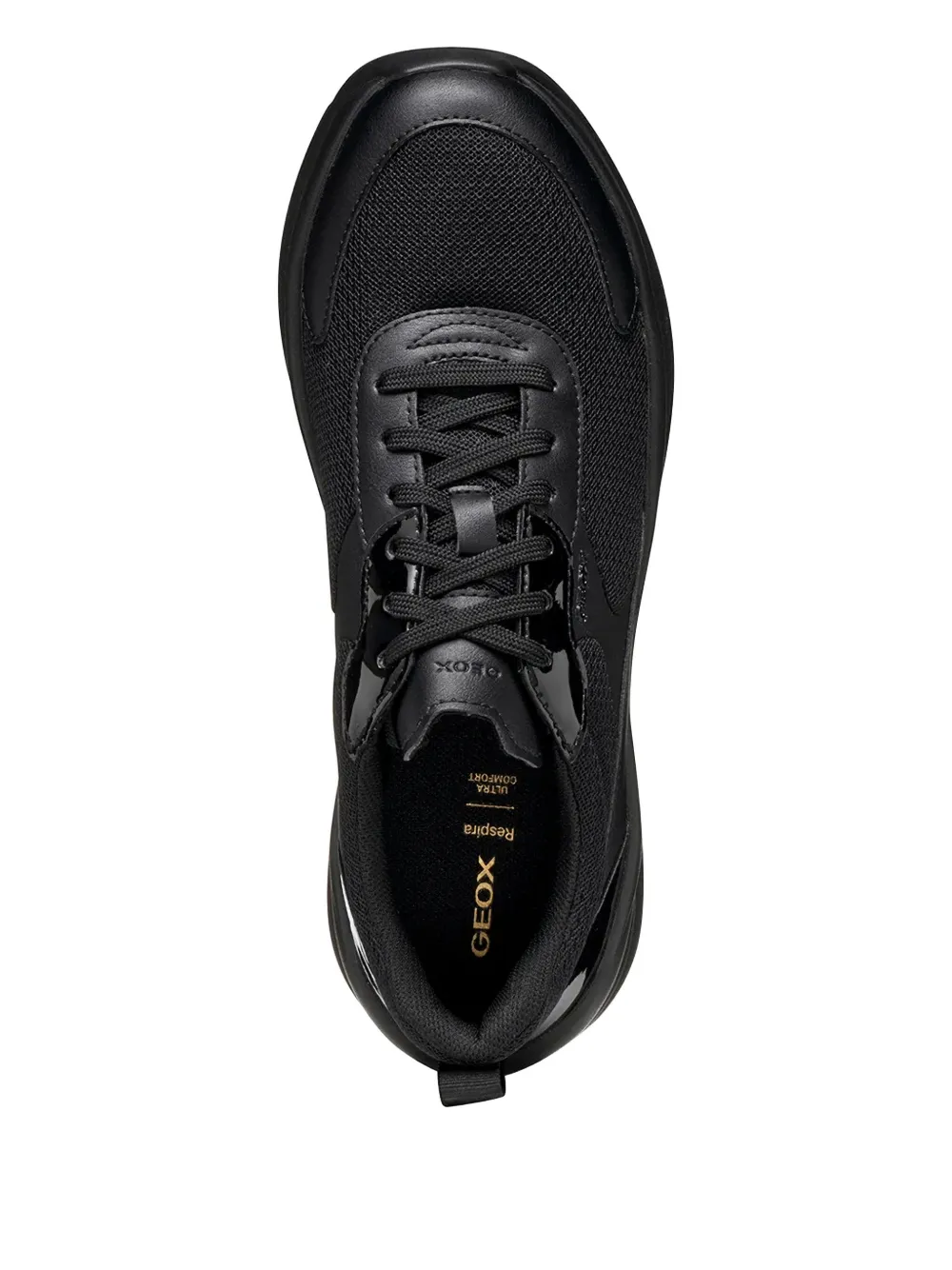 Geox Logo-detail Sneakers In Black