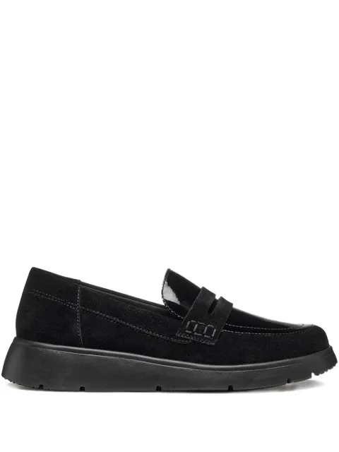 Geox penny-slot leather loafers