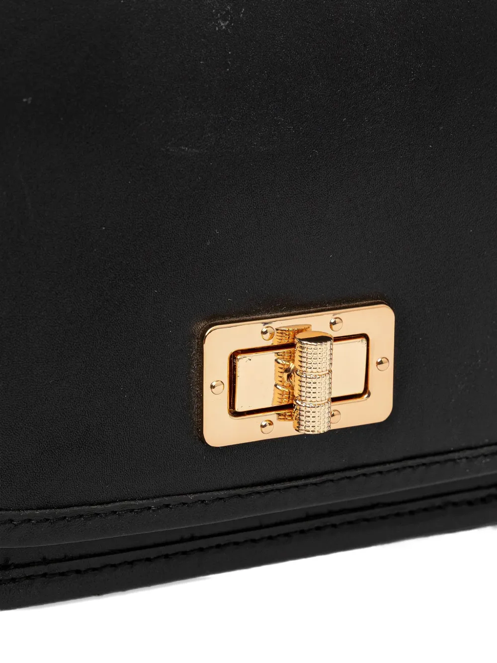 Geox Flavrie Turn-lock Cross Body Bag In Black