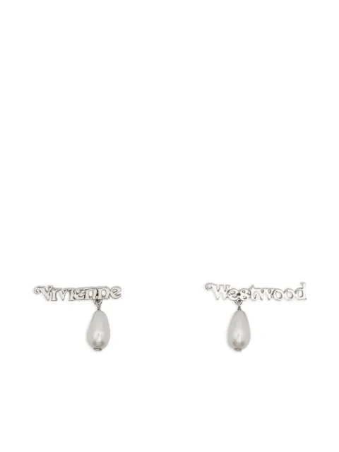 Vivienne Westwood aretes con detalles de perlas