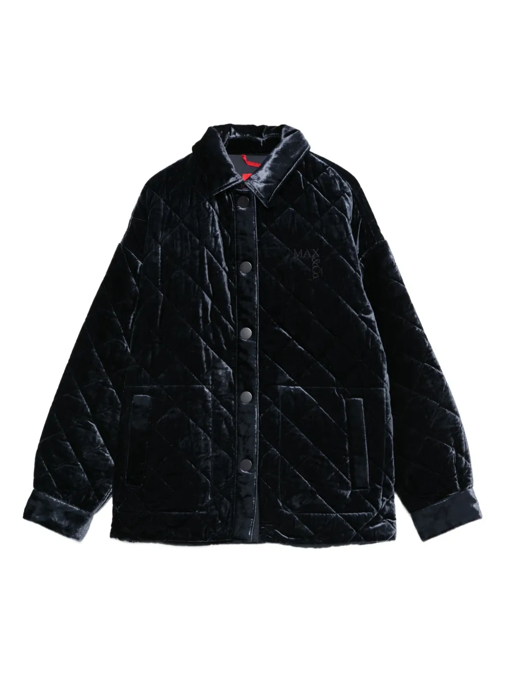 MAX & Co. Kids キルティング ベルベットコート - ブルー MAX & Co. Kids キルティング ベルベットコート - ブルー