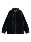 MAX&Co. Kids quilted velvet coat - Blue