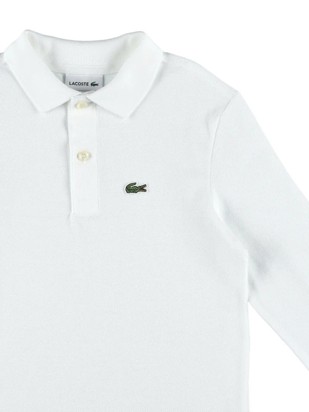 Lacoste Kids Poloshirt met lange mouwen Wit