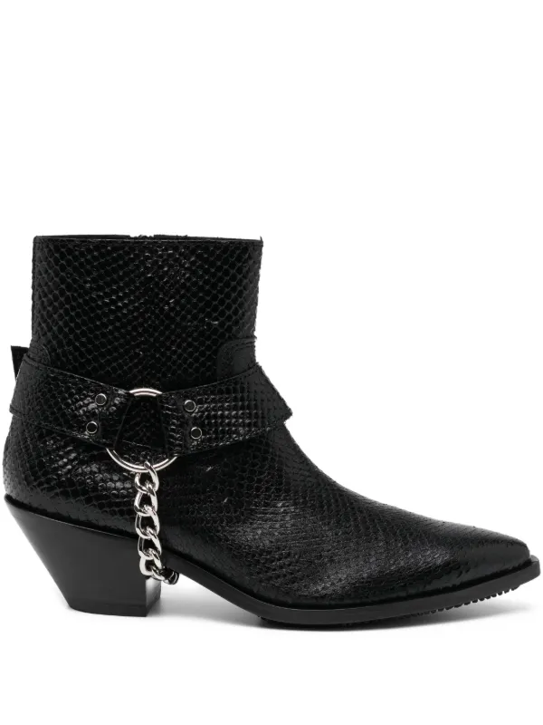 Junya Watanabe 50mm Chain-detail Boots in Black