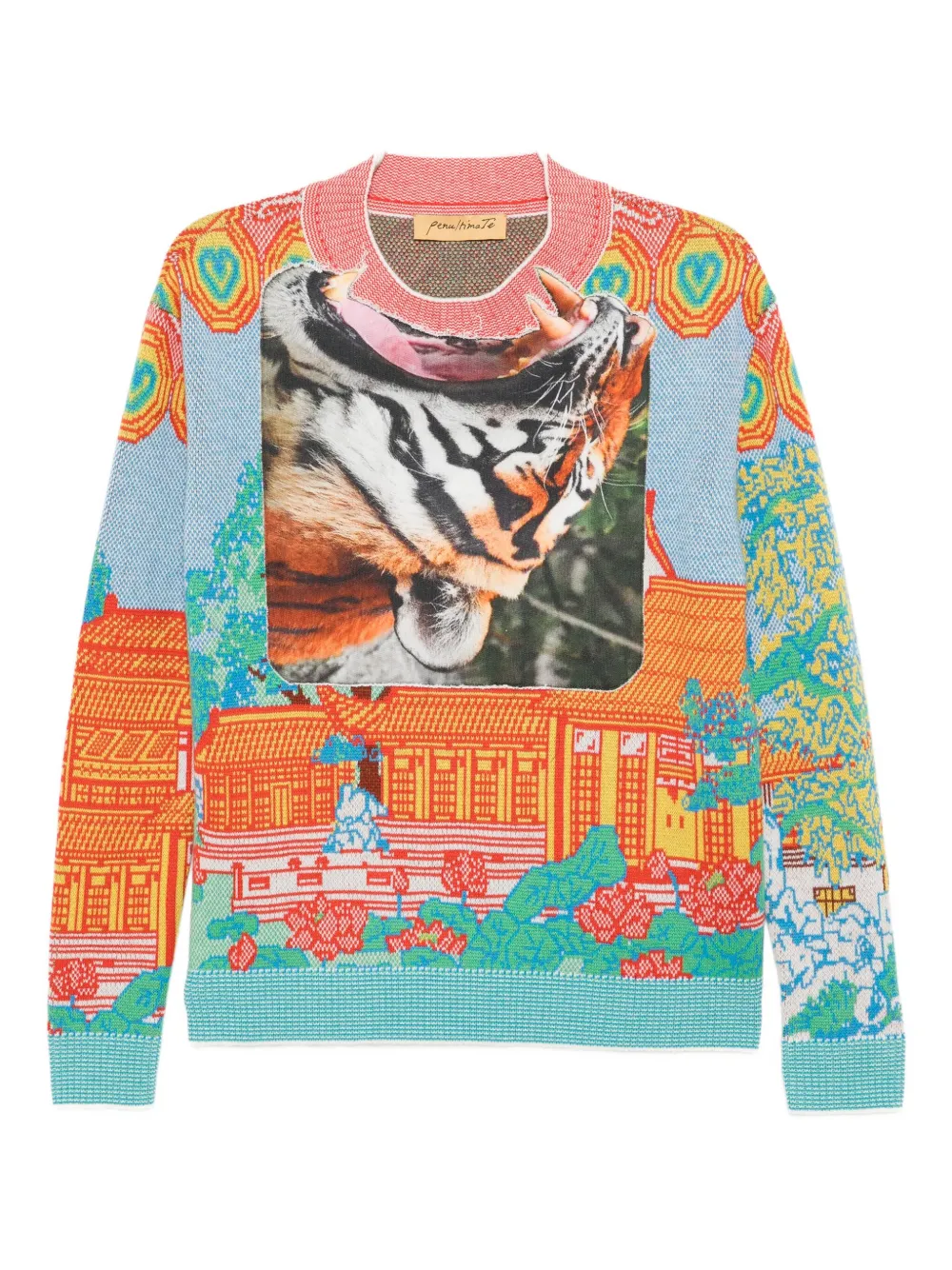 Penultimate Graphic-print Jumper In Multi