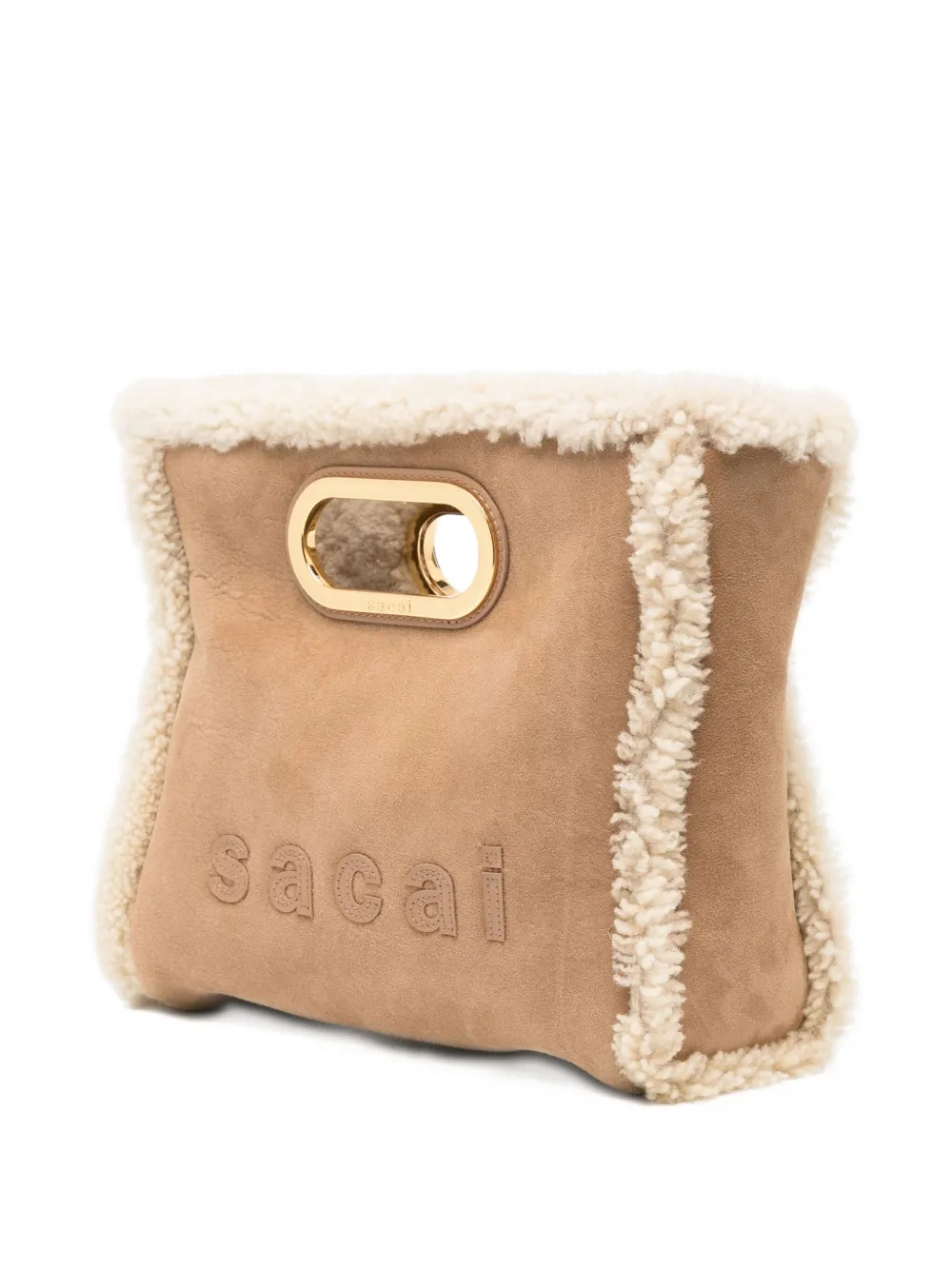 Sacai Abaka Shopper Tote Bag In Neutral