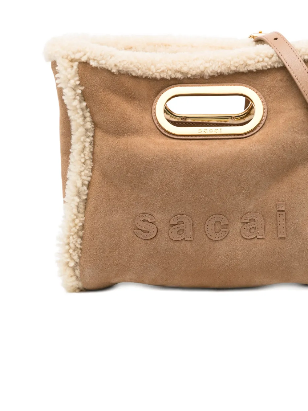Sacai Abaka Shopper Tote Bag In Neutral