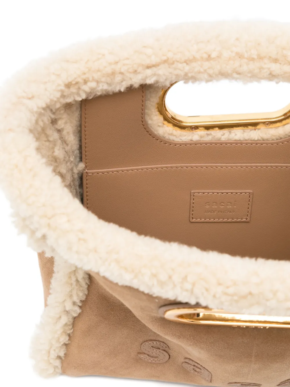 Sacai Abaka Shopper Tote Bag In Neutral