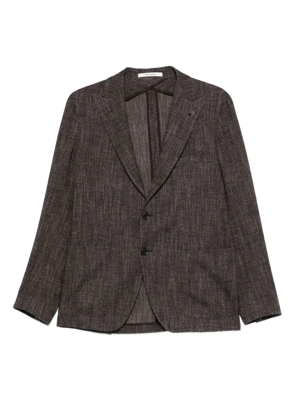 Tagliatore herringbone two-button jacket | Brown | Image 1