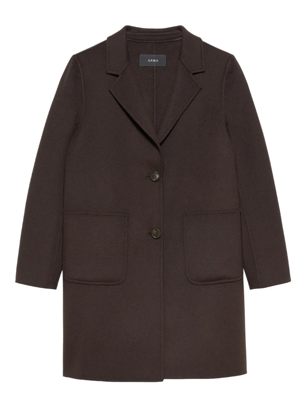 Arma patch-pocket button coat | Brown | Image 1