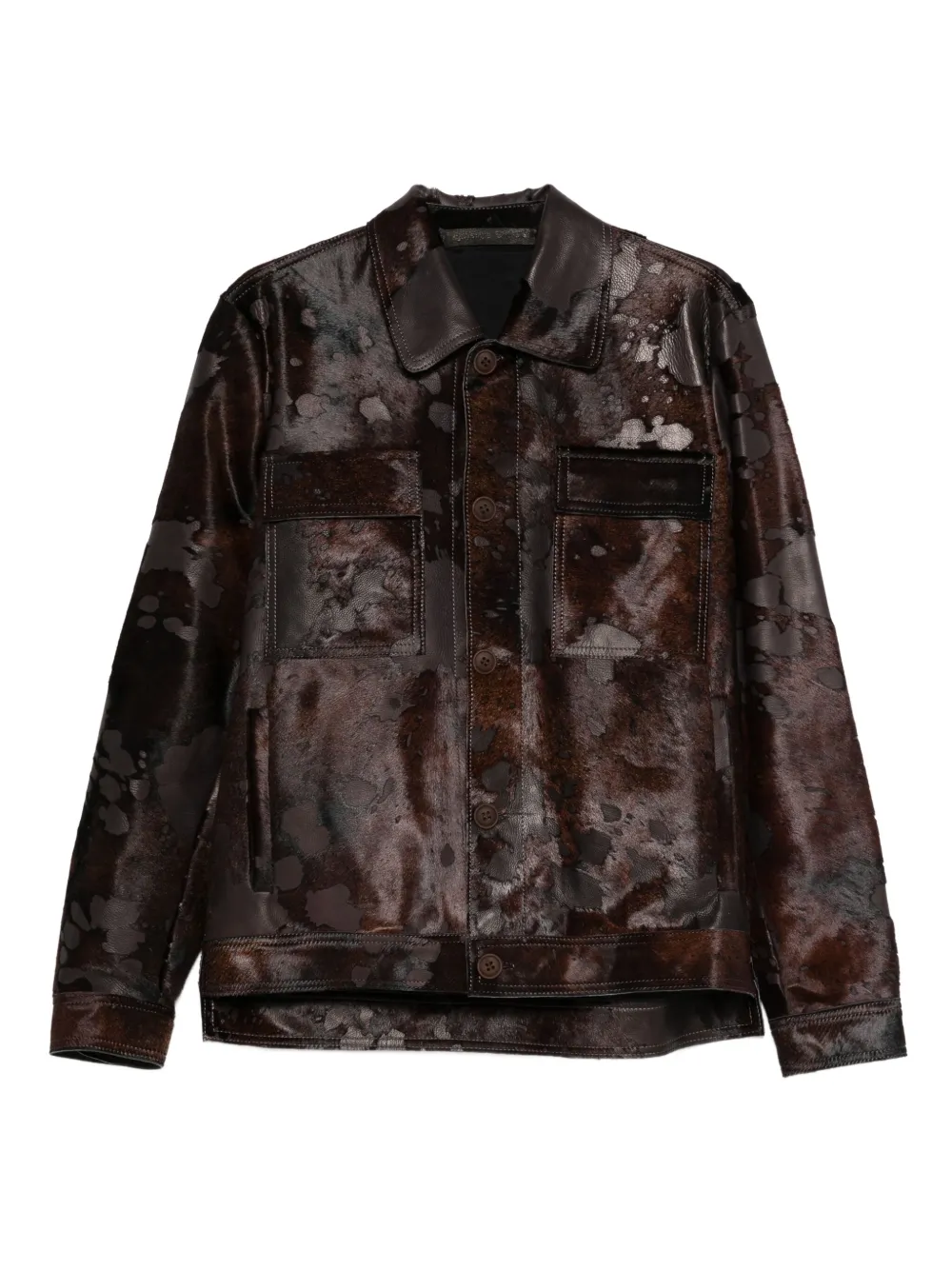 Salvatore Santoro patch-pocket suede jacket | Brown | Image 1