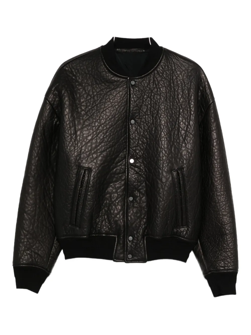 Salvatore Santoro leather bomber jacket - Nero