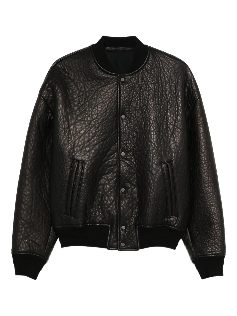 Salvatore Santoro leather bomber jacket | Black | Image 1