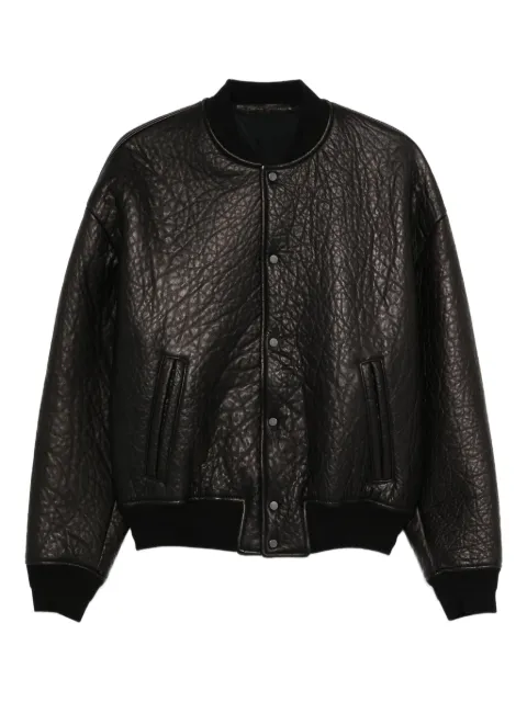 Salvatore Santoro leather bomber jacket
