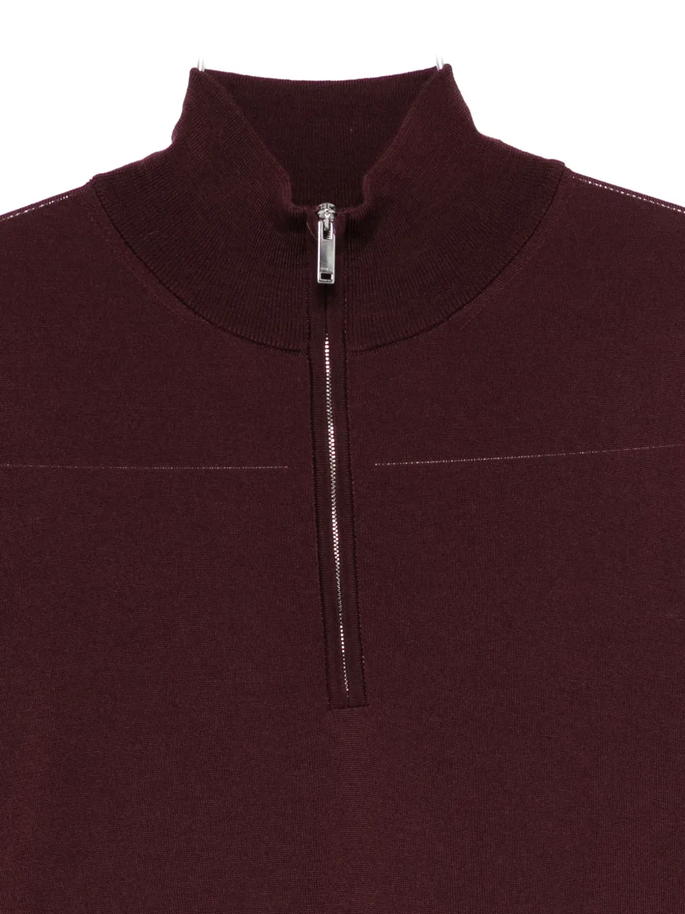 Zanone Half-zip Polo Shirt In Red