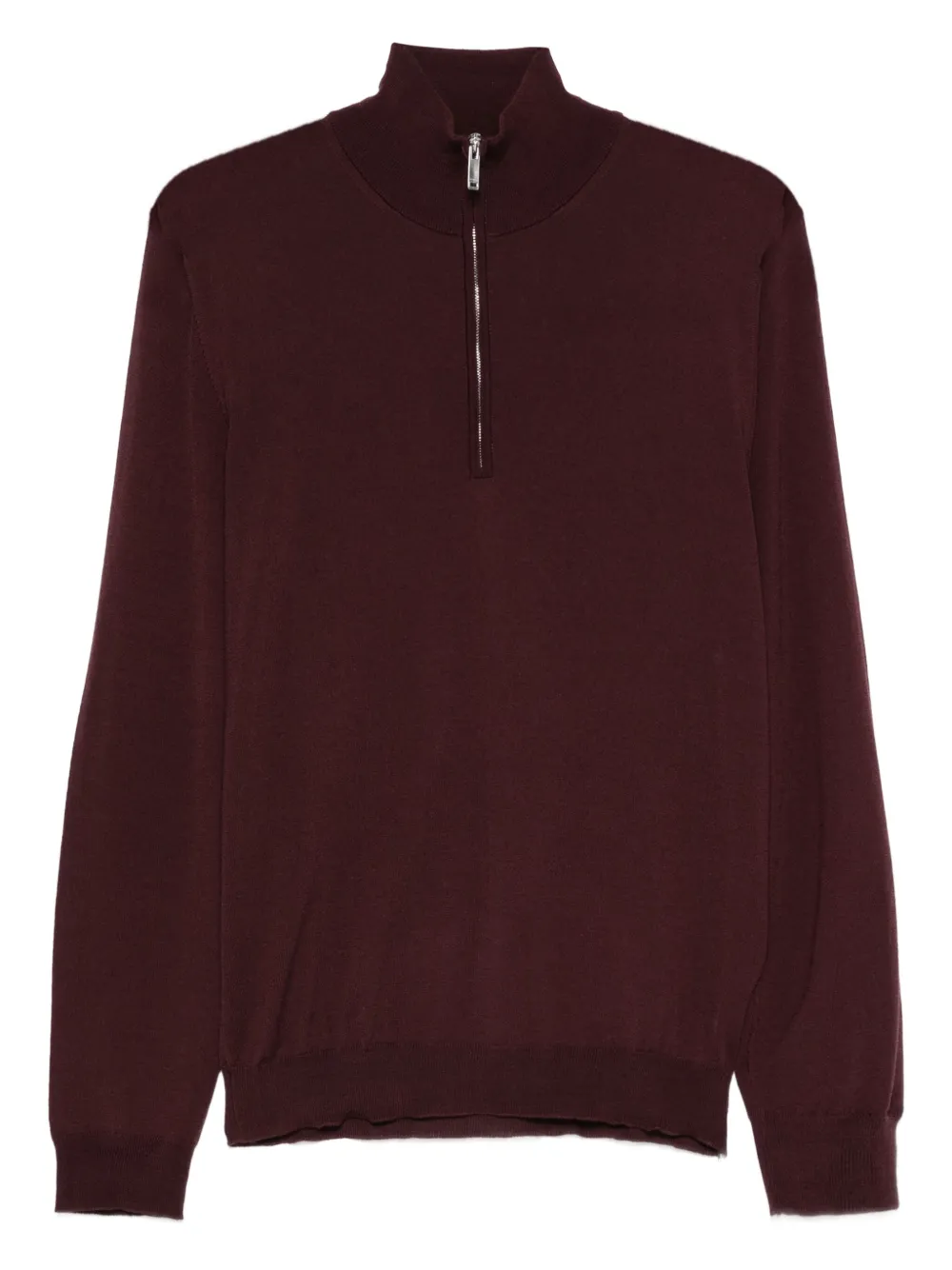 Zanone half-zip polo shirt | Red | Image 1