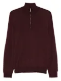 Zanone half-zip polo shirt - Red