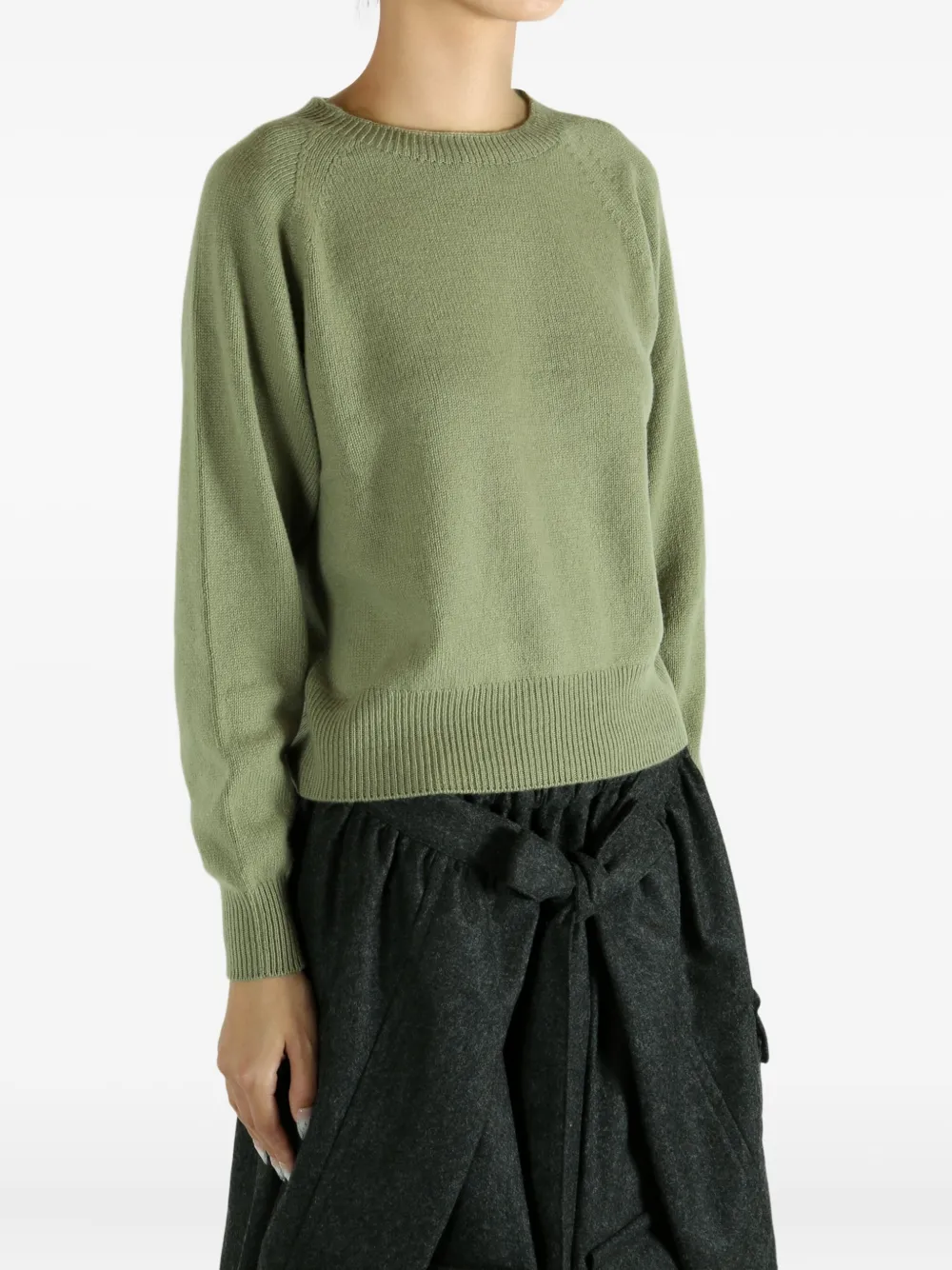  Margaret Howell Raglan-sleeve Cashmere Sweater - Green 