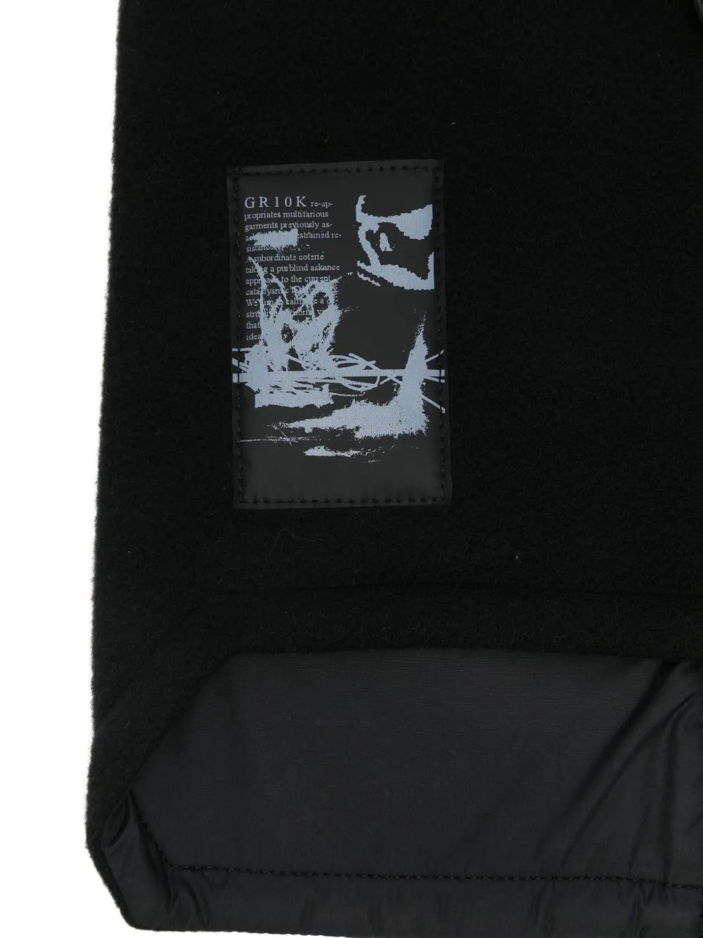 Gr10k Logo-detail Scarf In Black