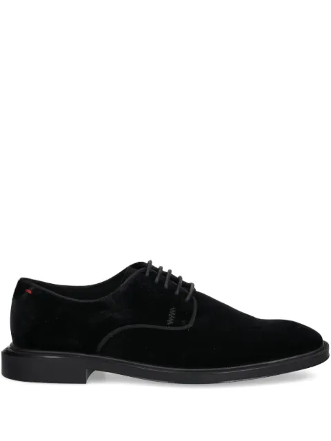 HUGO velvet lace-up derby shoes