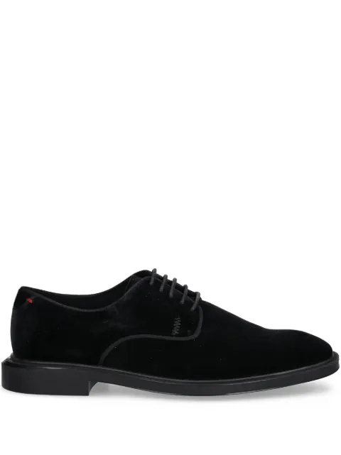 HUGO velvet lace-up derby shoes