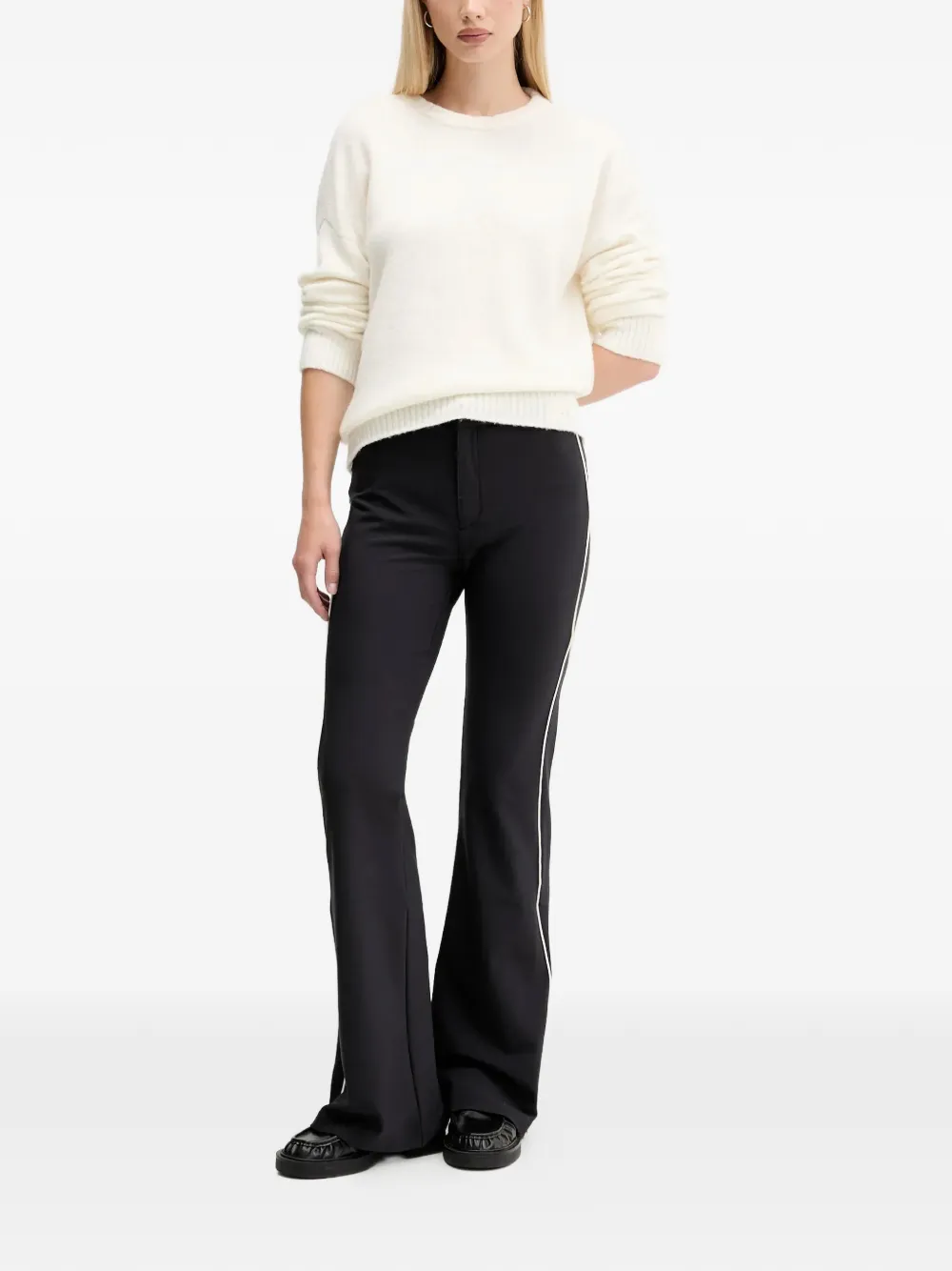 HUGO stripe-detail trousers | Flared Trousers | Image 2