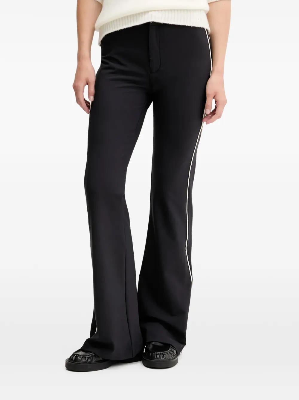 HUGO stripe-detail trousers | Black | Image 1
