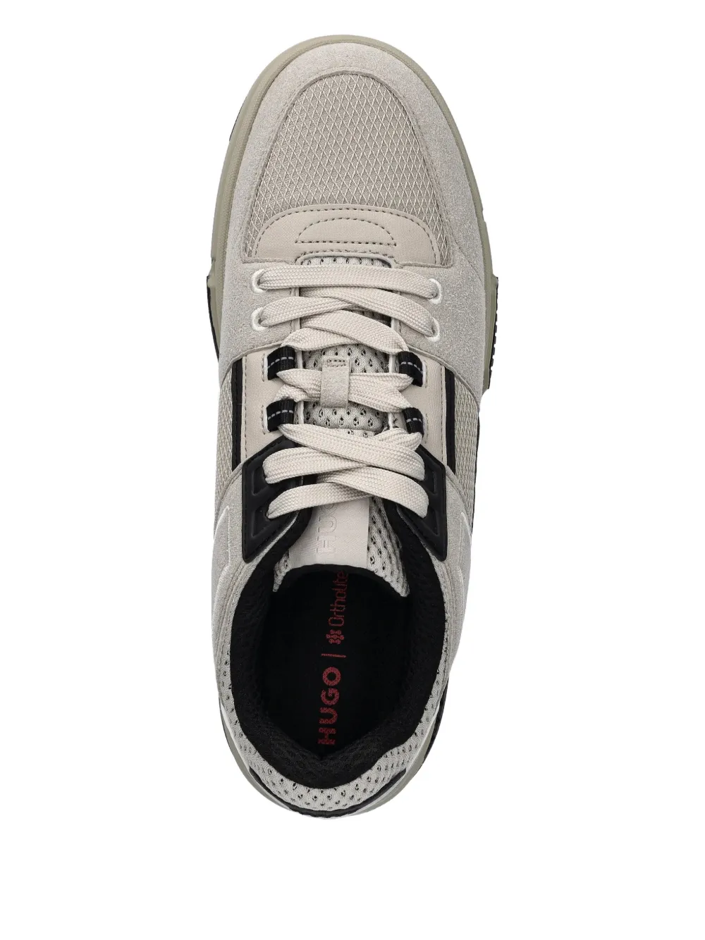 HUGO Sneakers met vlakken Beige