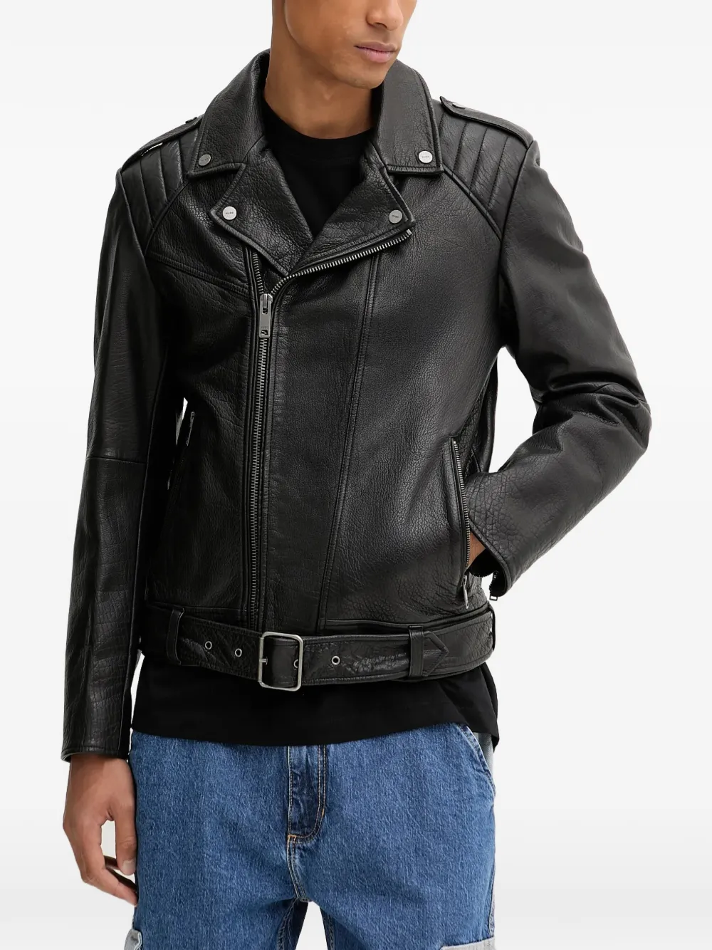 HUGO leather jacket | Black | Image 1