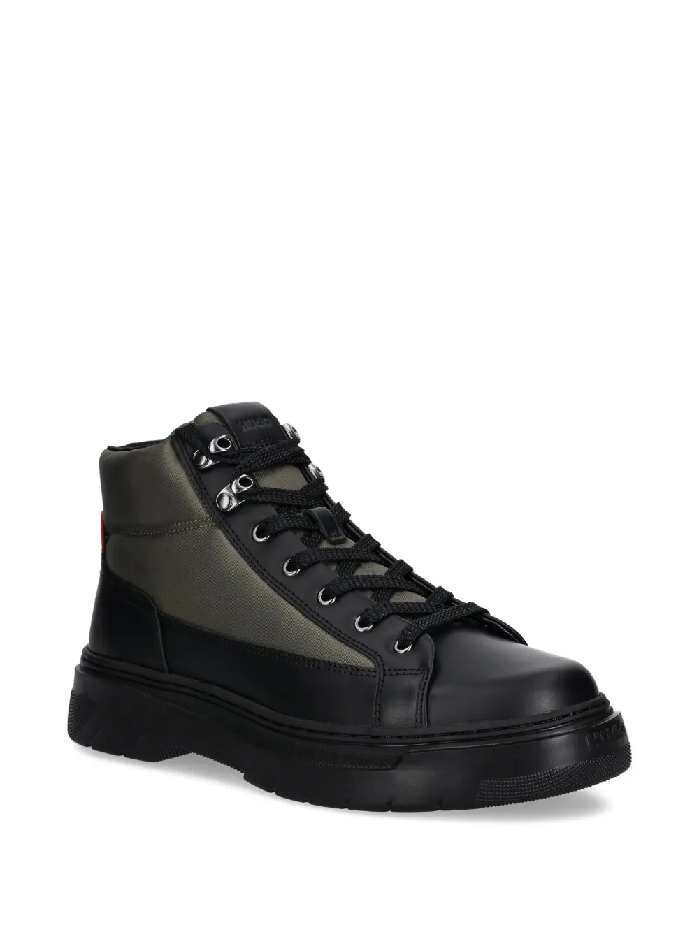 HUGO lace-up panelled boots | Hiking Boots | Image 2