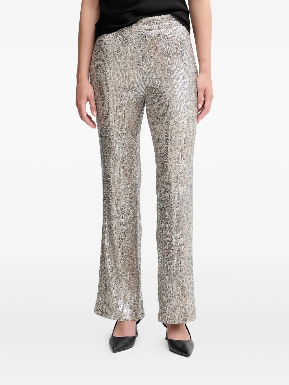 Hoss Intropia Priscila sequin trousers - Argento