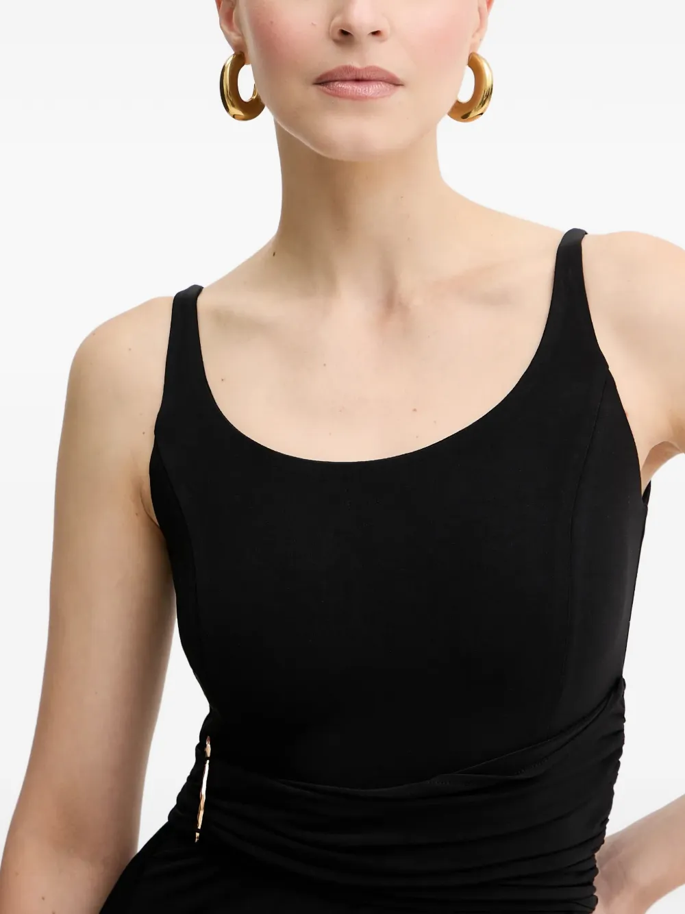 Hervé Léger Mila maxi-jurk met gesp Zwart