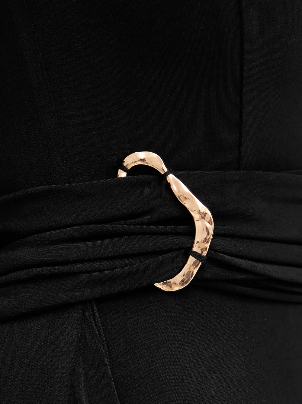 Hervé Léger Mila maxi-jurk met gesp Zwart