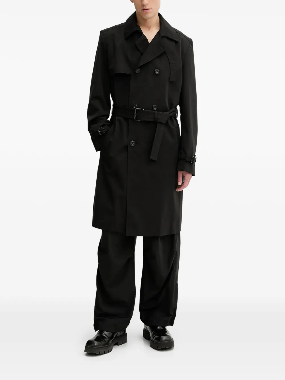 HUGO gabardina Maluk con cinturón | Abrigos con doble botonadura | Image 2