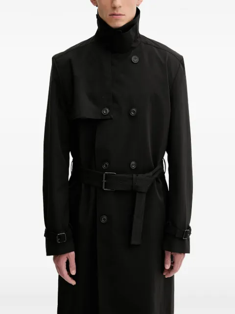 HUGO معطف ترنش 'مالوك' بصفي أزرار وحزام