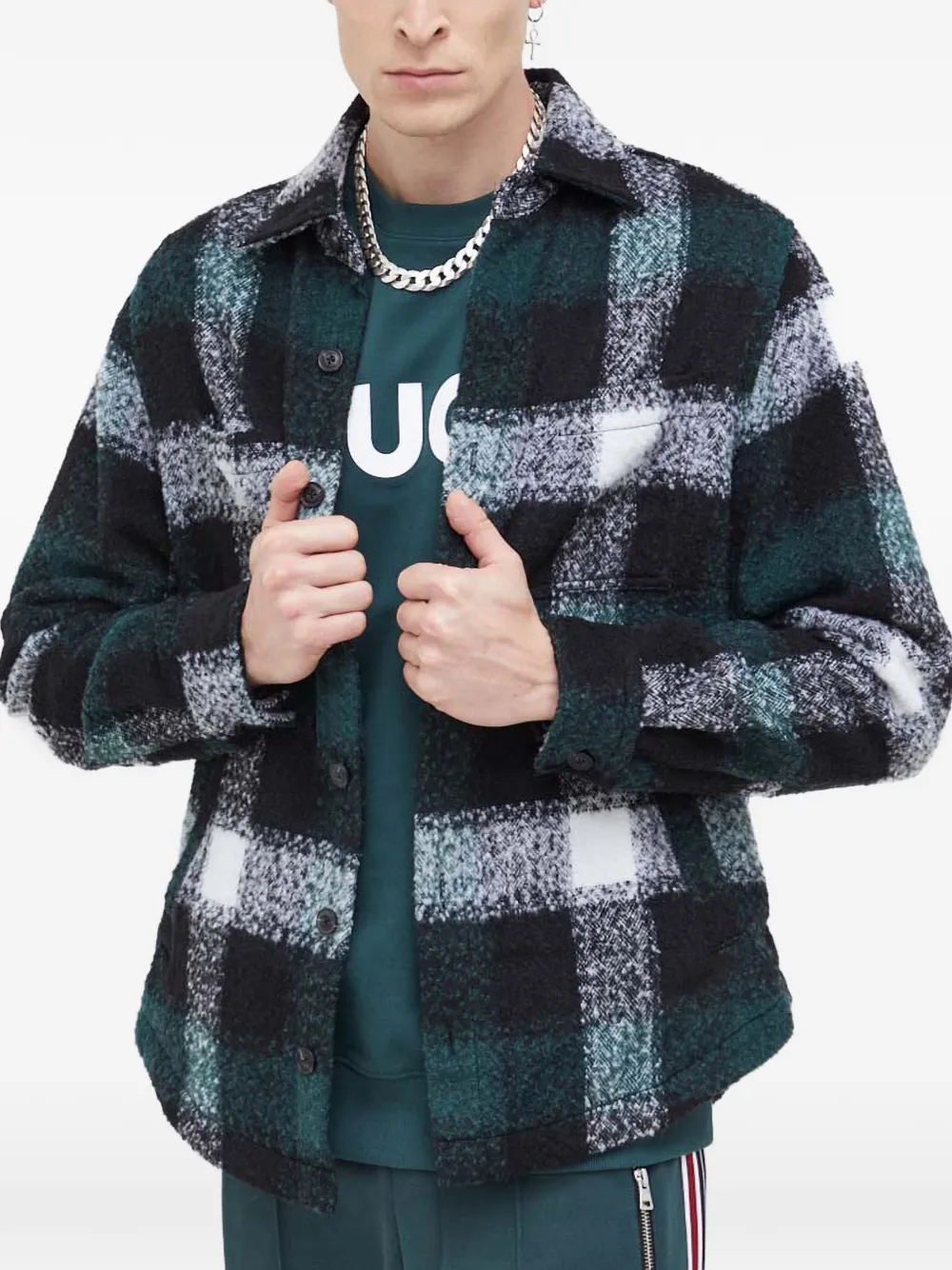 HUGO checked jacket | verde | Image 1
