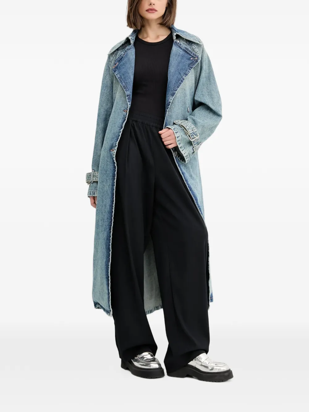 HUGO abrigo con doble botonadura y cinturón | Gabardinas e impermeables | Image 2