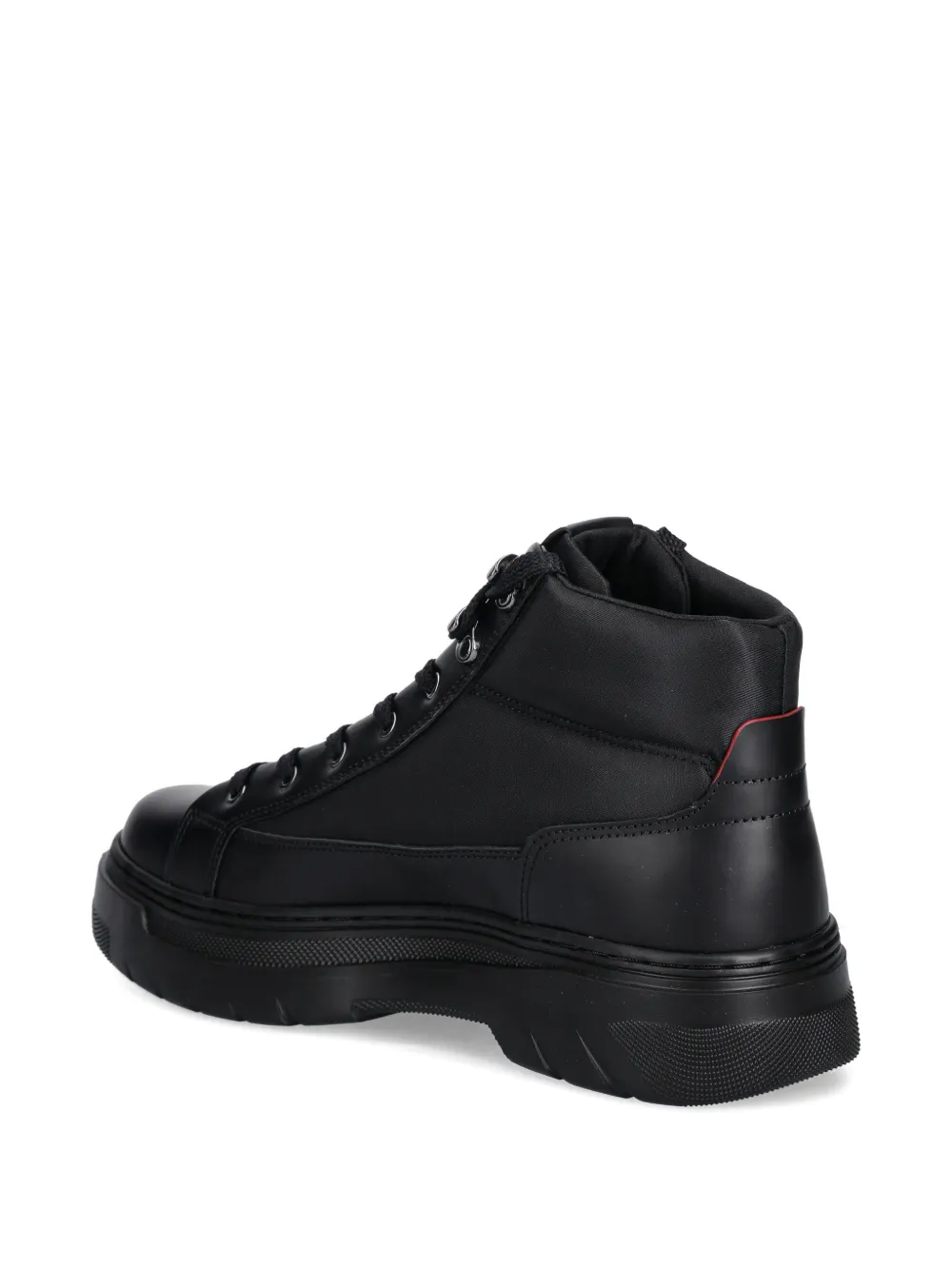 HUGO Enkellaarzen met veters Zwart