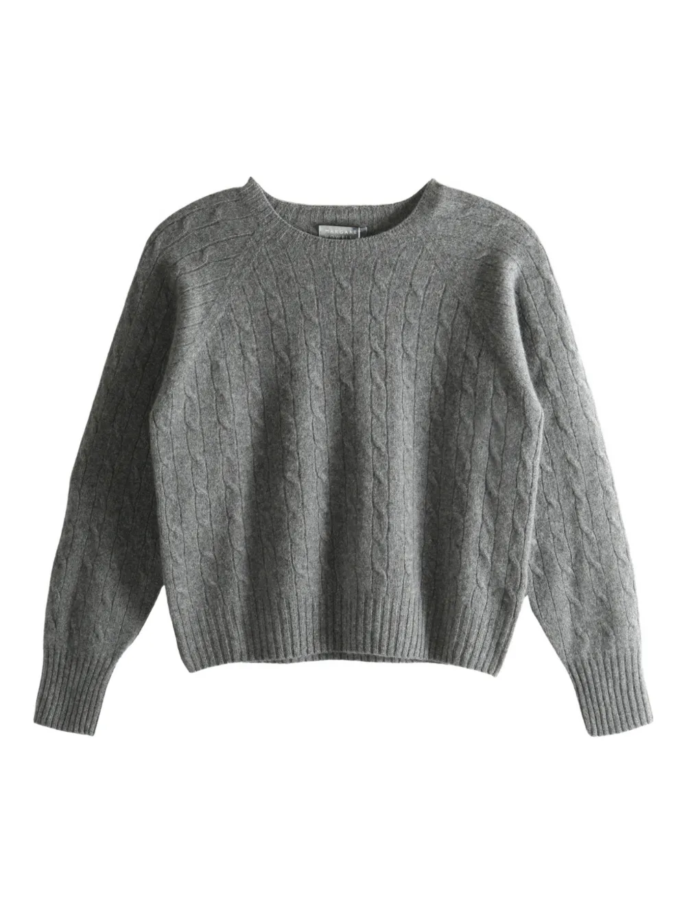 Margaret Howell Cable Knit Sweater In Gray