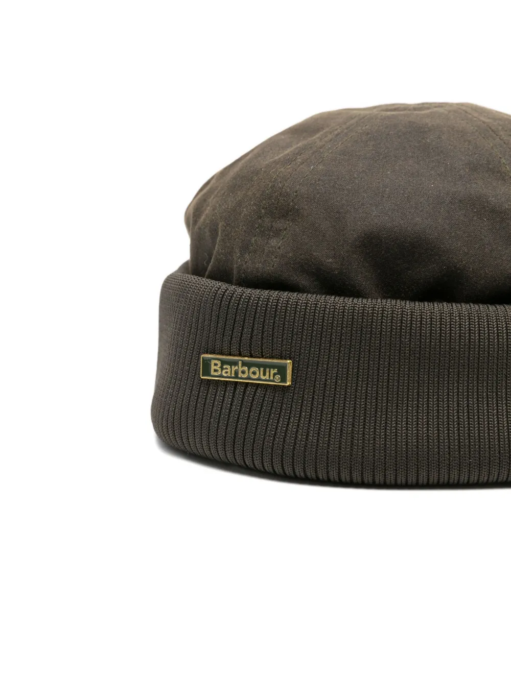 Barbour Cotton Ribbed-brim Hat In Green