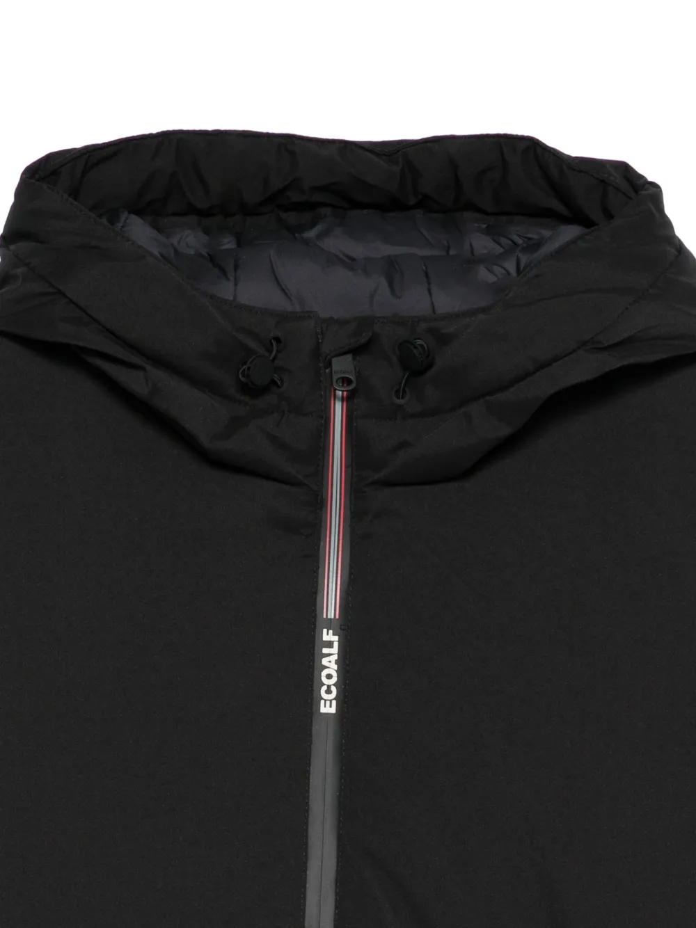 Ecoalf Jack met capuchon Zwart